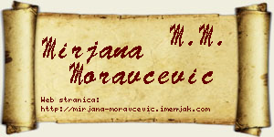 Mirjana Moravčević vizit kartica
